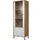 trendteam Vitrine Touch 63 x 40 x 172 cm Weiß/Braun
