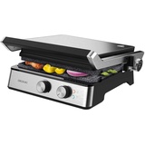 Cecotec Elektrogrill Rock'nGrill Blaze. 2400W, RockStone-Beschichtung, Leichte Reinigung, 180o Öffnung, BPA-frei, Grillfläche 29x23 cm, Regulierbare Temperatur