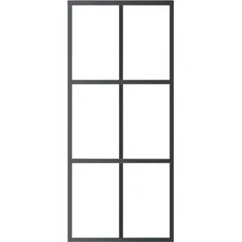 vidaXL Schiebetür rechts 90 x 205 cm schwarz
