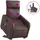 vidaXL Massagesessel mit Aufstehhilfe Kunstleder 89,5 x 95,5 x 0 cm Braun