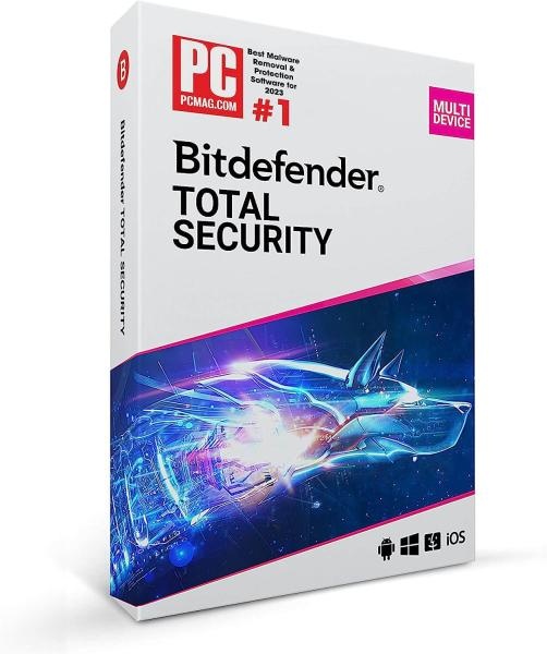 Bitdefender Total Security 2024 - 1 PC / 1 anno