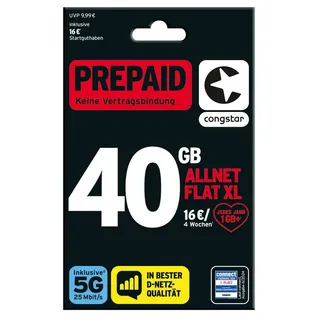 Congstar Prepaid "Allnet XL" Prepaidkarte