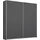 Rauch Schwebetürenschrank RAUCH "AURELIO Kleiderschrank Garderobe TOPSELLER OTTO ́s CHOICE", grau (graumetallic), B:175cm H:210cm T:59cm, Holzwerkstoff, Schränke, Schwebetürenschrank, 3 verschiedene Ausstattungsvarianten Griffe aus Metall MADE IN GERMANY,