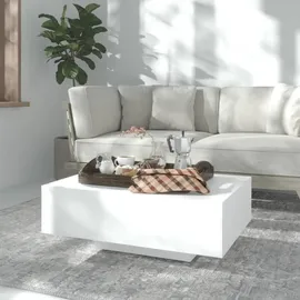 furnicato Moderner Couchtisch Weiß Holzwerkstoff 85 x 55 x 31 cm
