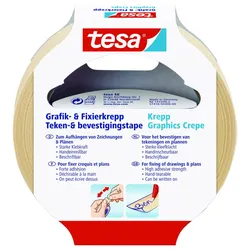 tesa Kreppband 19 mm  x 25 m beige