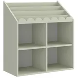 OEM Kinderbücherregal Book Nook 71 x 76 x 33 cm MDF grün