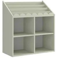 OEM Kinderbücherregal Book Nook 71 x 76 x 33 cm MDF grün