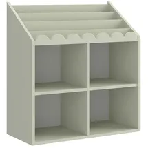 OEM Kinderbücherregal Book Nook 71 x 76 x 33 cm MDF grün