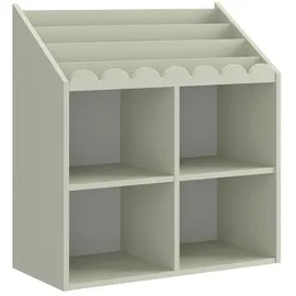 OEM Kinderbücherregal Book Nook 71 x 76 x 33 cm MDF grün