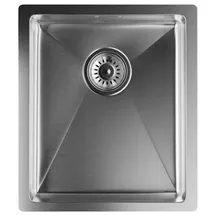 Klarstein Spülbecken – 304 Hochwertige Edelstahl-Küchenspüle mit Eckigem Design, Kratzfest & Hitzebeständig, Inkl. Überlauf & Einbausatz, 45x39 cm, Edelstahl Küchenspüle Einbauspüle Edelstahl Küchenspüle Einbauspüle Spülbecken