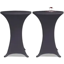 vidaXL Stehtischhusse Stretch Anthrazit 70 cm