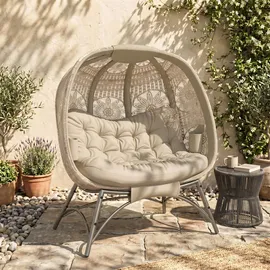 Outsunny Gartenstuhl 126 x 90 x 142 cm Sand