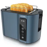 Arendo Toaster Wärmeisoliertes Doppelwandgehäuse, Display mit Restzeitanzeige, 2 kurze