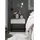 Möbel Boss Nachtschrank MARLE 60 x 52 x 38,5 cm Schwarz/Weiß