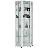 K-Möbel Eckvitrine 176 x 56,5 x 56,5 cm Weiß