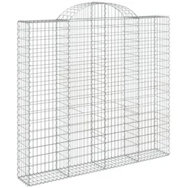 vidaXL Gabionen mit Hochbogen 200 x 50 x 180/200 cm