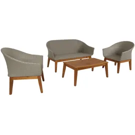 Mendler HWC-N37 Loungeset grau/beige