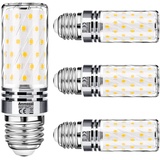 Anmossi E27 LED Lampe 12W,Warmweiß 3000K E27 Mais Glühbirnen Entspricht 100W Glühlampe,Nicht Dimmbar Kein Flackern 1200Lm Energiesparlampe,Schraube Kerze Leuchtmittel 4er Pack