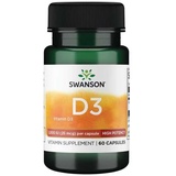 Swanson Vitamin D-3, 1000 IU 60 Kapseln