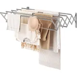 Wandmontiertes faltbares Kleidergestell und Handtuchhalter - Ausziehbares Trockenregal für Badezimmer und Innenbereich