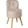 Echtwerk Sessel Vince Textil 42 x 71 x 42 cm creme mit Hocker