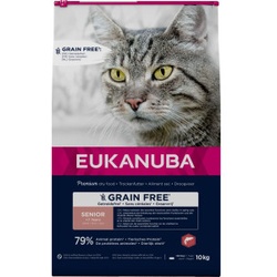 Eukanuba Senior mit Lachs getreidefreies Katzenfutter 10 kg