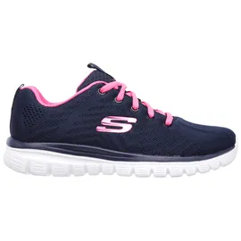 SKECHERS Graceful - Get Connected Navy / Hot Pink 35