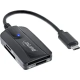 InLine 66772C Card Reader USB 3.1 USB-C, für SD/SDHC/SDXC, microSD, UHS-II kompatibel