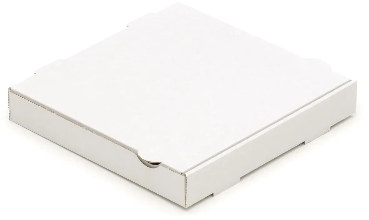 KK Verpackungen 400 Pizzakartons 260 x 260 x 40 mm Pizzaschachteln Blanko Verpackungen weiß
