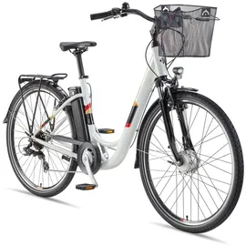 Telefunken Multitalent RC822 28 Zoll RH 48 cm weiß inkl. Fahrradkorb