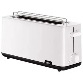 Braun Langschlitz-Toaster Weiß