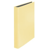 Falken Ringbuch PastellColor DIN A4 Pappe glanzkaschiert vanille gelb,