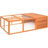 vidaXL Tanne Garten Tierkäfig 150x100x50cm Hasenstall Kaninchenstall Freilauf