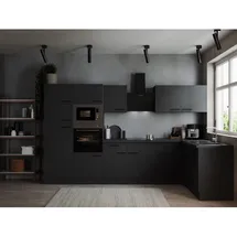 Respekta Winkelküche L-Form 340 x 172 cm grau