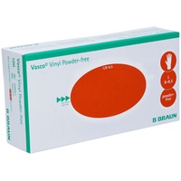 B. Braun Vasco® Vinyl Powder-free Einmalhandschuhe | Karton (10 ungen ) 1000 St Handschuhe