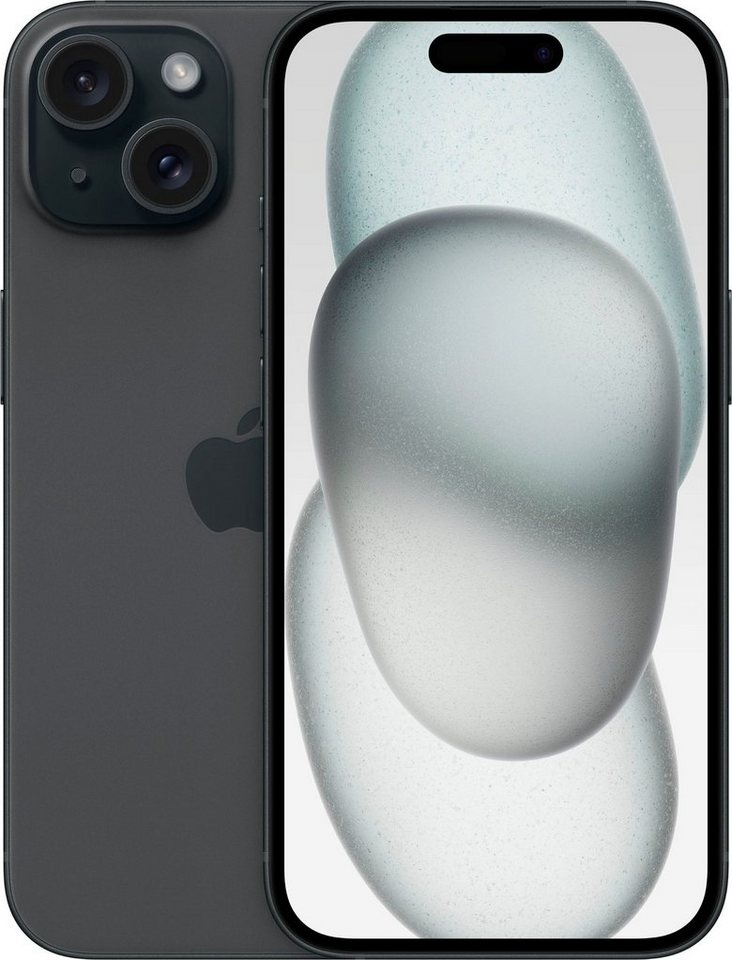Produktbild Apple iPhone 15 Smartphone (15,5 cm/6,1 Zoll, 128 GB Speicherplatz, 48 MP Kamera) schwarz