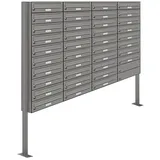 AL Briefkastensysteme 38 Fach Grau