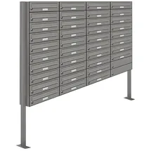 AL Briefkastensysteme 38 Fach Grau