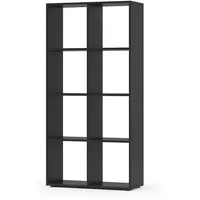 Vicco Raumteiler Scutum 143 x 72 x 29 cm Schwarz