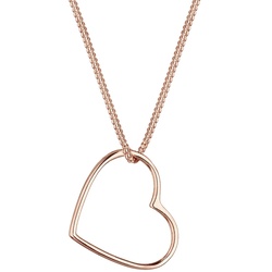 Elli Elli Halskette Herz Anhänger Liebe Cut Out 925 Silber Ketten   Damen 