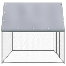vidaXL Hühnerkäfig - Silber