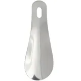 Otbushit 10 cm Edelstahl-Mini-Schuhhelfer, Metall-Schuhlöffel, tragbarer Schuhlöffel, professionell, Silber - 10x3.8cm/3.94x1.50 inch