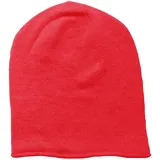 Mississhop 381 Feinstrick Kaschmir-Gemisch Beanie Mütze Slouch/XXL Schal/Handschuhe Rot Einheitsgroesse Muetze