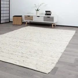 Steffensmeier Handwebeteppich, Beige, Naturmaterialien, Rechteckig, 70x130 cm, für Fußbodenheizung geeignet, Teppiche & Böden, Teppiche, Naturteppiche