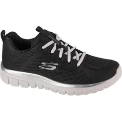 Skechers Sport Womens GRACEFUL GET CONNECTED Sneakers Damen Schuhe Schwarz 42