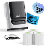 Nelko Bluetooth Etikettendrucker PM220, 2 Zoll Tragbarer Thermodrucker für Kleinunternehmen, Logo, Kleidung, Aufkleberdrucker für Telefone & PC, mit 3 Etiketten