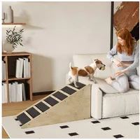 PawHut Hunderampe grau 90 x 40 x 45 cm