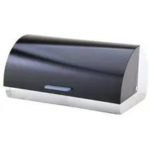 Michelino Brotkasten Edelstahl Schwarz