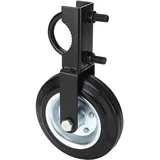 Milageto Lenkrollen Schwerlast bis 500 kg Zaun Tor Casting Rad Möbelrollen Gummi-Torlaufrolle Tor Unterstützung Rad Einstellbare Höhe für Hause