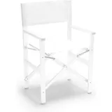 Klappbarer Strandstuhl Klappstuhl in Weiß aus Aluminium Regista Gold